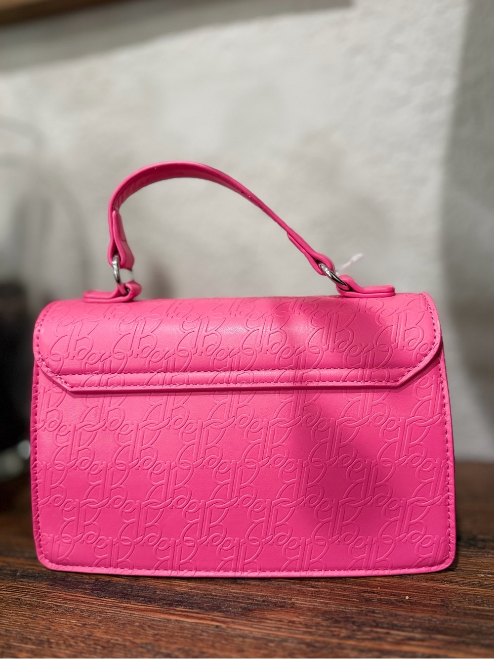 Barbie Hot Pink Embossed Mini Top-Handle Bag - Picture 11 of 17
